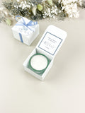 10x Gastgeschenk Teelicht Taube blau