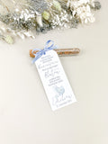 Gastgeschenk Taube blau
