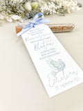 Gastgeschenk Taube blau