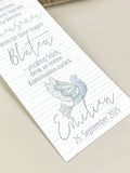 Gastgeschenk Taube blau