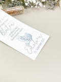 Gastgeschenk Taube blau