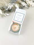 10x Gastgeschenk Teelicht Taube blau