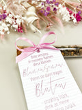 Gastgeschenk Taube rosa