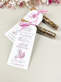 Gastgeschenk Taube rosa