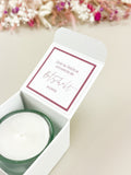 10x Gastgeschenk Teelicht Taube rosa