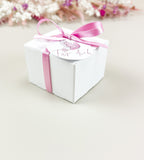 10x Gastgeschenk Teelicht Taube rosa