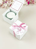 10x Gastgeschenk Teelicht Taube rosa