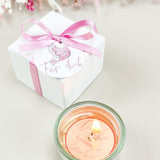 10x Gastgeschenk Teelicht Taube rosa