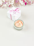 10x Gastgeschenk Teelicht Taube rosa