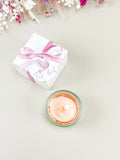 10x Gastgeschenk Teelicht Taube rosa