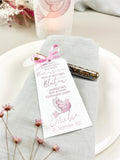 Gastgeschenk Taube rosa