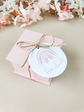 10x Gastgeschenk Regenbogen rosa