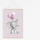 Poster Elefant rosa