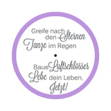 Teelicht mit Botschaft *Greife nach den Sternen*