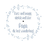 Teelicht mit Botschaft *Papa du bist wunderbar!*