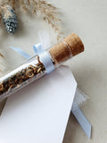 Gastgeschenk Spitze blau