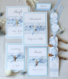 Gastgeschenk Spitze blau