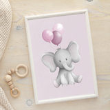 Poster Elefant rosa