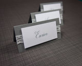 Tischkarte Grey Lace