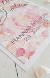 Save the Date Karte, StD, Ankündigung, Save the Date mit Blumen, Hochzeitseinladung, Einladungskarte, Einladung, Hochzeit