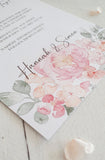 Save the Date Karte, StD, Ankündigung, Save the Date mit Blumen, Hochzeitseinladung, Einladungskarte, Einladung, Hochzeit