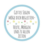 Geldgeschenk, Geschenkschachtel mit Reagenzglas und Teelicht mit Botschaft, Geschenk zur Kommunion personalisiert, Regenbogen, Aquarell