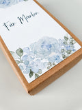 Flaschenpost Floral blau